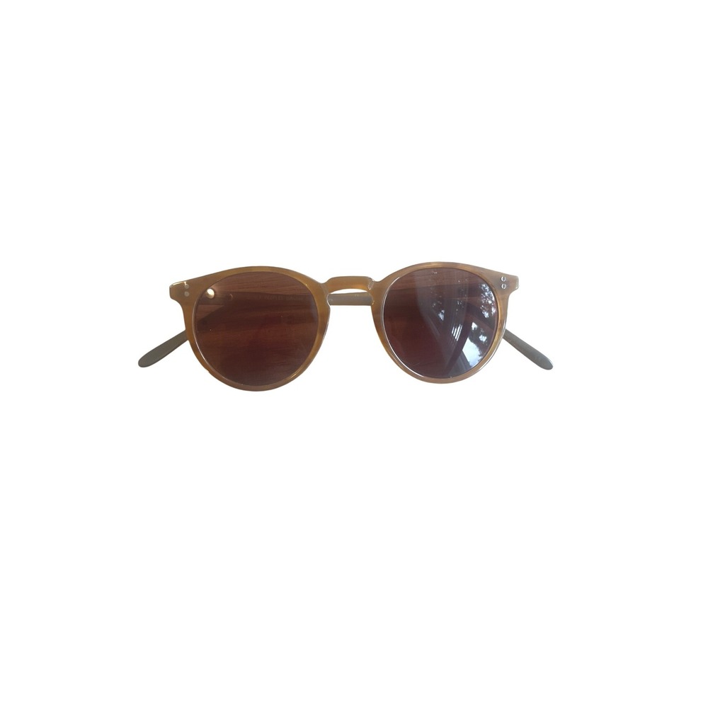 Oliver Peoples Genuine Buffalo Horn Sunglasses O'Malley 904 Round Hand Made